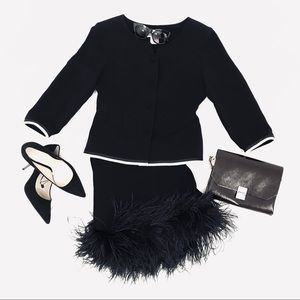 Blazer with ruffled trim Size 8